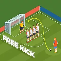 play サッカーのフリーキック